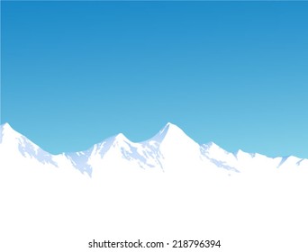 Winter mountains