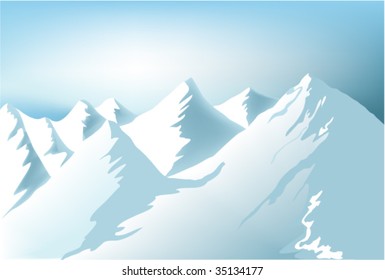 Winter mountains