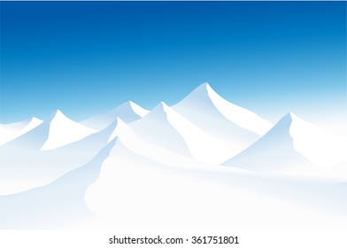 Winter mountains