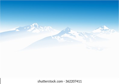 Winter mountains