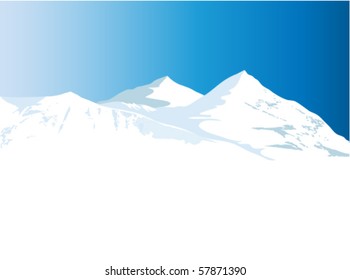 Winter mountains