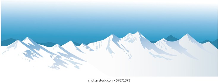 Winter mountains