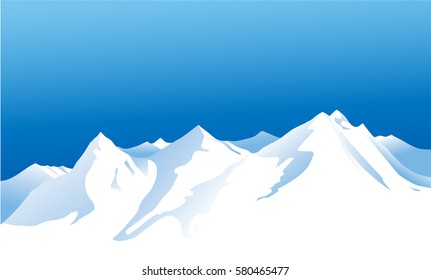 Winter mountains