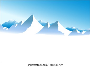 Winter mountains