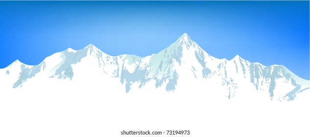 Winter mountains