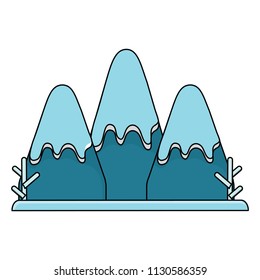 winter mountains landscape