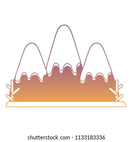winter mountains landscape