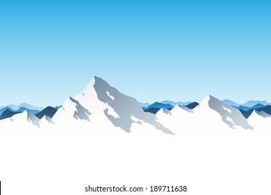 Winter mountains wallpaper