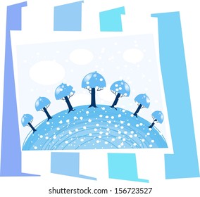 Winter nature snow