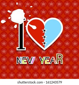 winter New Year background or poster vector