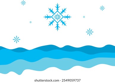 El fondo del año Nuevo invernal con el patrón del Vector de los copos de nieve