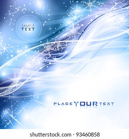 Winter night. An abstract soft celebratory background. Vector