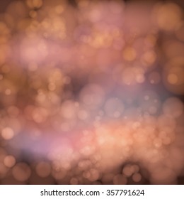Winter night street, vector blurred background. Merry christmas and happy new year. Color background blur- Christmas light.