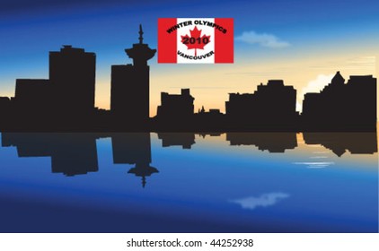 Winter olympics in Vancouver vector
