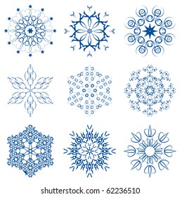 juego de copos de nieve original de invierno
