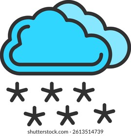 Winter Outline Filled Style Icon