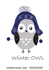 Winter Owl Cute Owl Boy Fashion  