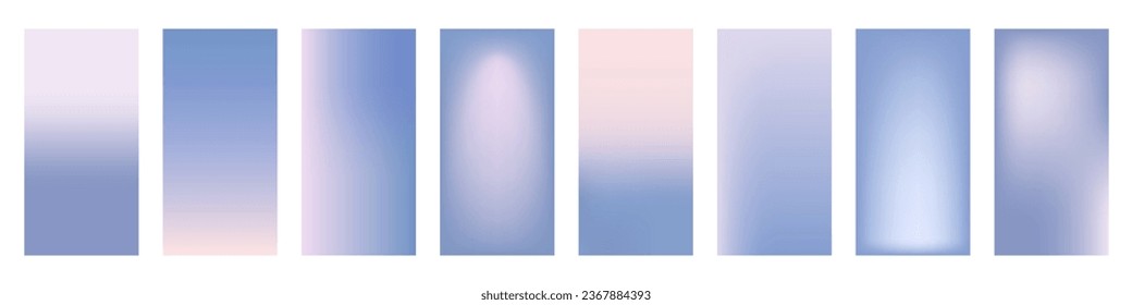 Winter pastel colored. Simple soft background set