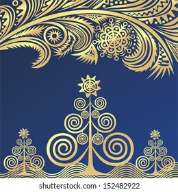Winter pattern background happy new year merry christmas card vector illustration