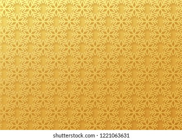 Winter pattern background. Snowflake ornament vector. Geometric 3d shape. Texture traditional Christmas motif