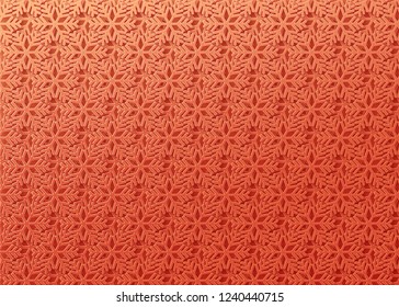 Winter pattern background. Snowflake ornament vector. Geometric 3d shape. Texture traditional Christmas motif