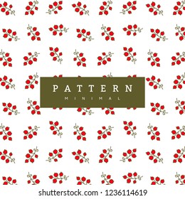 Winter pattern berries. Christmas backgrounds collection. Can be used for wallpaper, pattern fills, surface textures, fabric prints.