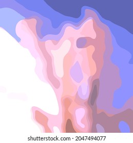 Winter pattern in a blurred style. Color wave transitions in the winter palette. Suitable for winter templates, cover designs. Vector.
