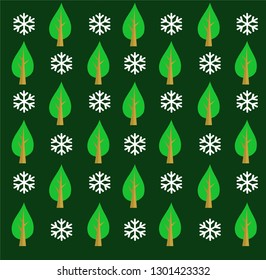 Winter pattern green