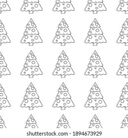 Wintermuster mit Silvester und Weihnachtssymbolen. 
Helle, handgezeichnete Vektorgrafik. Winterelemente für Grußkarten, Poster, 
Aufkleber und saisonale Gestaltung. Einzeln auf weißem Hintergrund