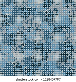 Winter pattern. Rows of circles of variable size and camouflage.