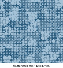 Winter pattern. Rows of circles of variable size and camouflage.