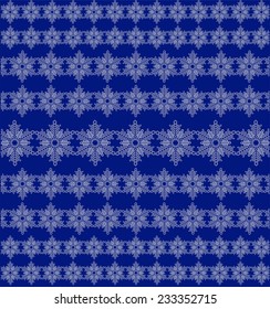 Winter pattern with snow flakes
