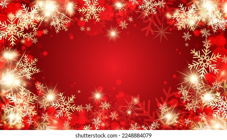 Wintermuster von Schneeflocken. Weihnachten im Hintergrund, Schneedesign, Vektorgrafik
