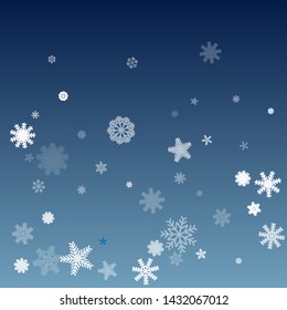 Winter pattern with snowflakes. Blue Christmas background. 
Abstract Christmas background with white snowflake. Vector Illustration.