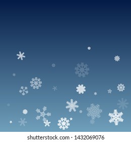 Winter pattern with snowflakes. Blue Christmas background. 
Abstract Christmas background with white snowflake. Vector Illustration.