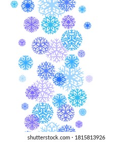 Patrón invernal con copos de nieve. Antecedentes de Navidad o Año Nuevo.