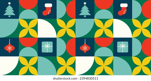 Winter pattern with snowflakes. Design for Christmas wrapping paper, textiles and New Year cards