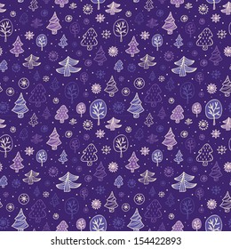 Winter pattern in vector