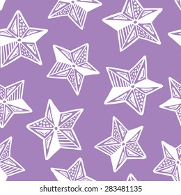 winter pattern. vector seamless pattern with hand drawn ornate doodle object