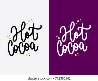 Winter Pleasure vector lettering