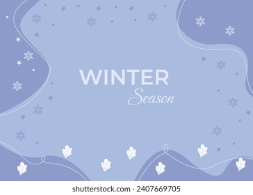 diseño de patrón de pancarta de póster de invierno fondo de invierno minimalista