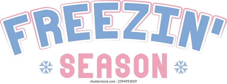 Winter Quotes Typography Lettering for T shirt Design, handwritten creative calligraphic Winter season quotes Design
