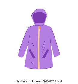 winter rain jacket cartoon. clothes template, hoodie storm, autumn zipper winter rain jacket sign. isolated symbol vector illustration