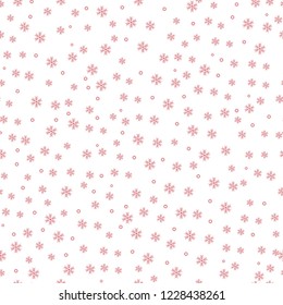 Winter red snow pattern background. vector illustration. eps 10
