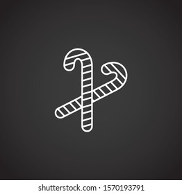 Winter related icon on background for graphic and web design. Simple illustration. Internet concept symbol for website button or mobile app