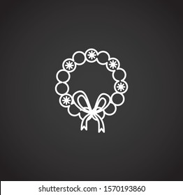 Winter related icon on background for graphic and web design. Simple illustration. Internet concept symbol for website button or mobile app