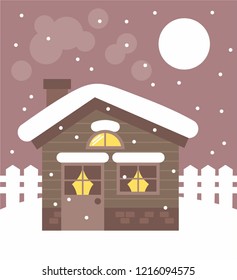 Winter resort. Chalet

