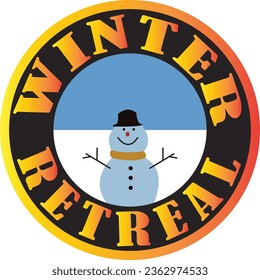 Winter retreal vector t-shirt design