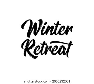 Winter Retreat vector t-shirt Design