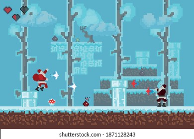Partido retro invernal. Viejos juegos.